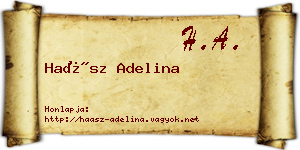 Haász Adelina névjegykártya